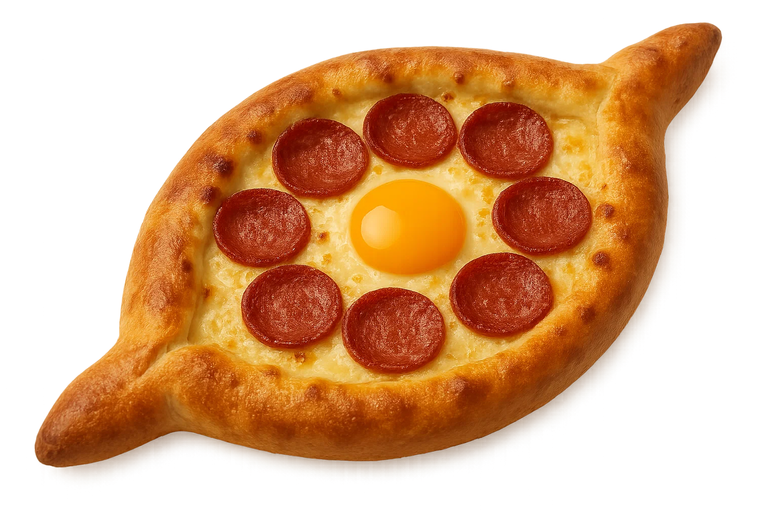 Adjaruli Khachapuri Cheese & Pepperoni
